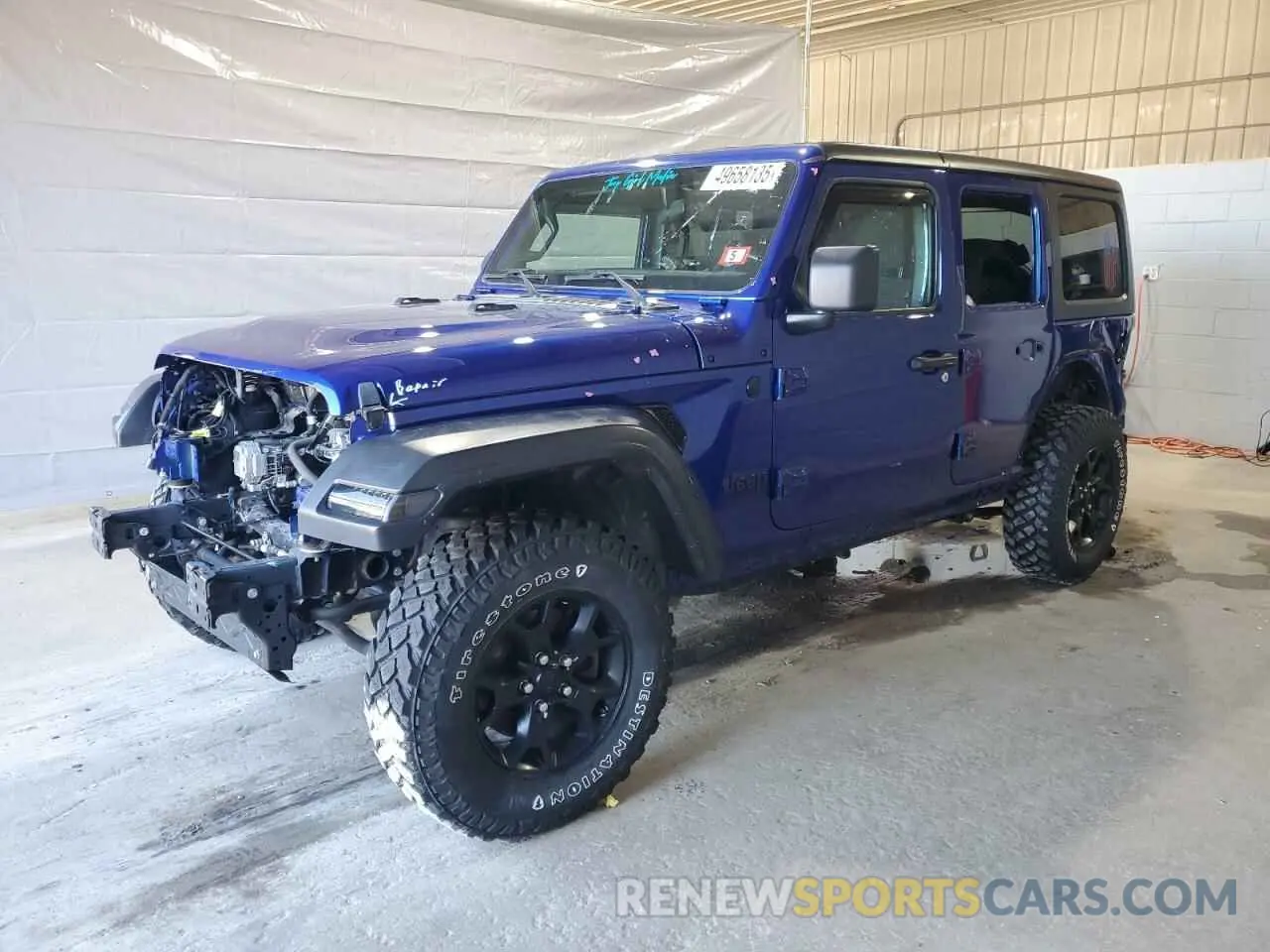 1 Photograph of a damaged car 1C4HJXDG1LW267312 JEEP WRANGLER 2020