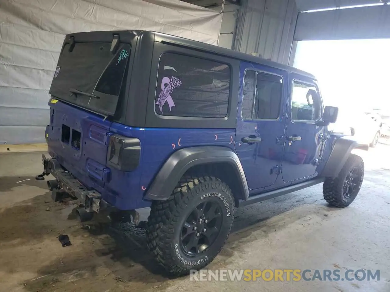 3 Photograph of a damaged car 1C4HJXDG1LW267312 JEEP WRANGLER 2020