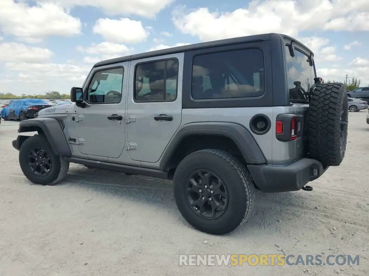2 Photograph of a damaged car 1C4HJXDG7LW186671 JEEP WRANGLER 2020
