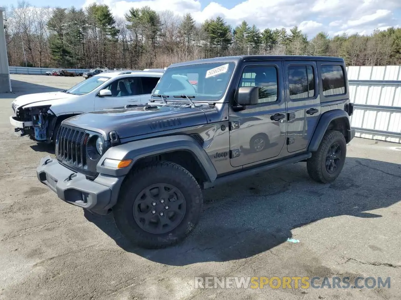 1 Photograph of a damaged car 1C4HJXDG8LW242701 JEEP WRANGLER 2020