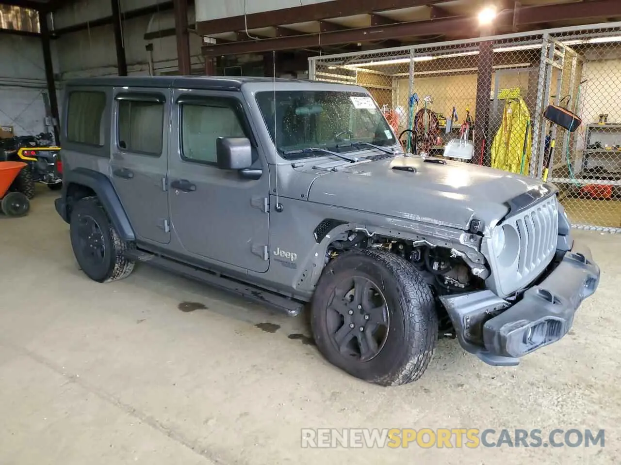 4 Photograph of a damaged car 1C4HJXDG9LW331418 JEEP WRANGLER 2020