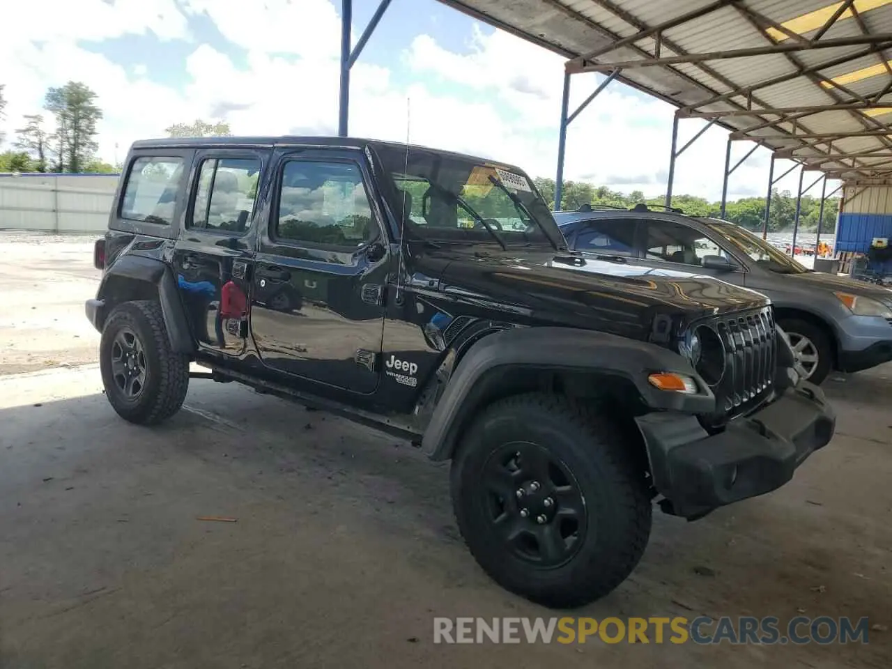 4 Photograph of a damaged car 1C4HJXDM3LW231868 JEEP WRANGLER 2020