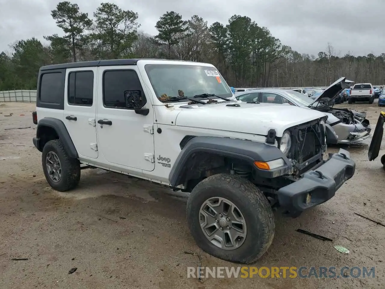 4 Photograph of a damaged car 1C4HJXDN1LW183246 JEEP WRANGLER 2020