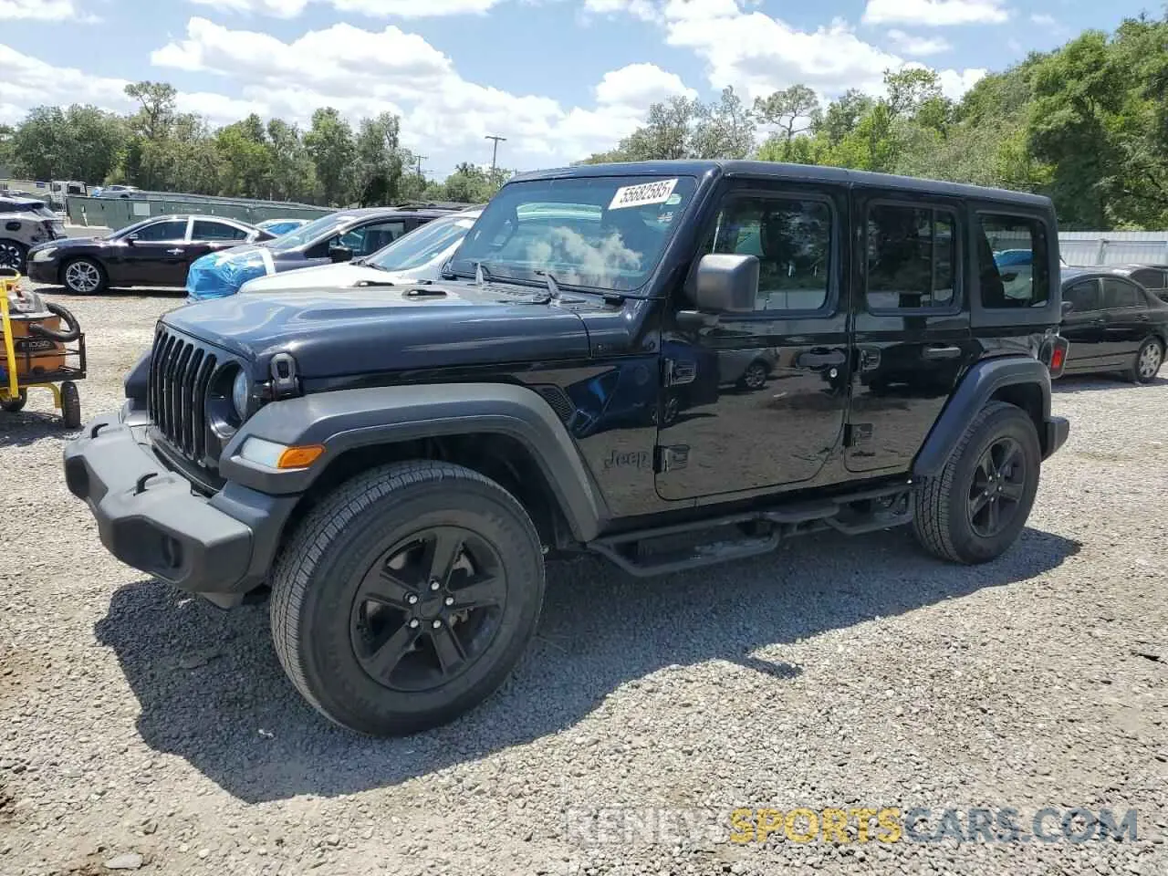 1 Photograph of a damaged car 1C4HJXDN2LW285896 JEEP WRANGLER 2020