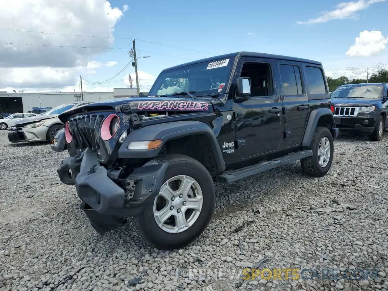 1 Photograph of a damaged car 1C4HJXDN3LW269738 JEEP WRANGLER 2020