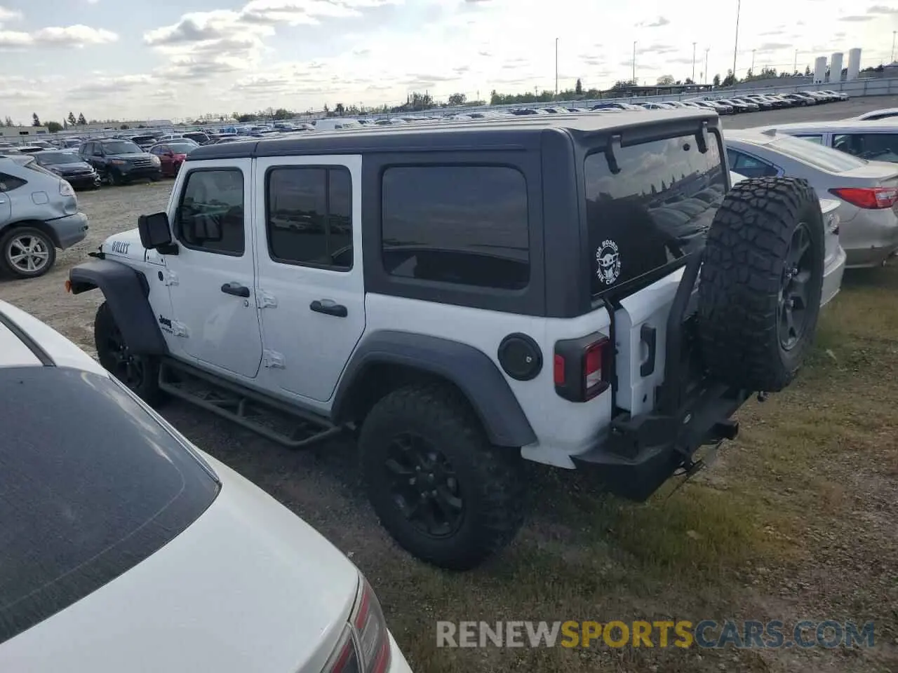 2 Photograph of a damaged car 1C4HJXDN4LW190062 JEEP WRANGLER 2020