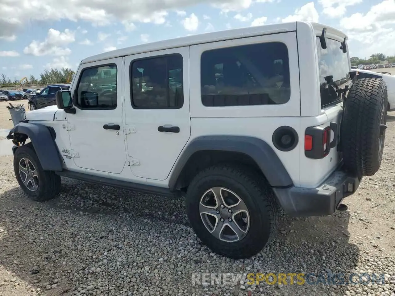 2 Photograph of a damaged car 1C4HJXDN6LW265960 JEEP WRANGLER 2020