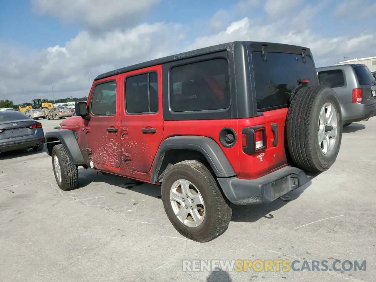 2 Photograph of a damaged car 1C4HJXDN7LW114089 JEEP WRANGLER 2020