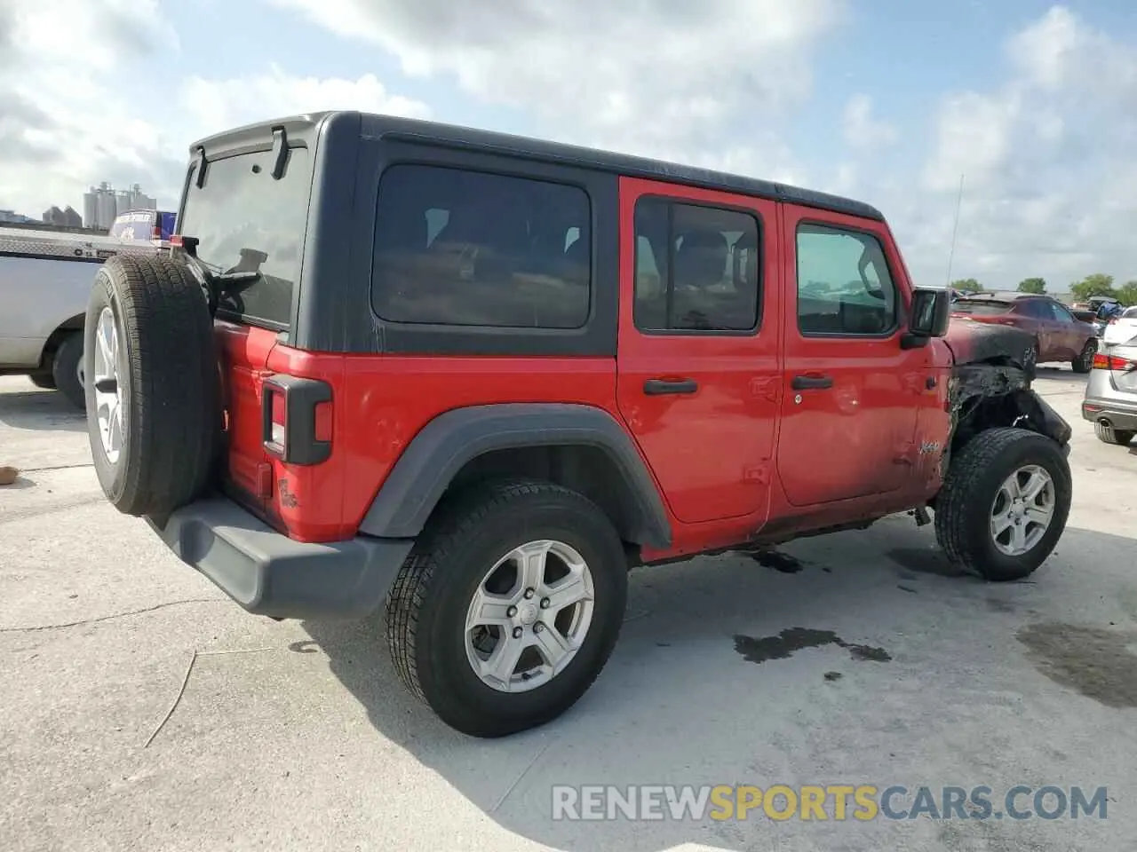 3 Photograph of a damaged car 1C4HJXDN7LW114089 JEEP WRANGLER 2020