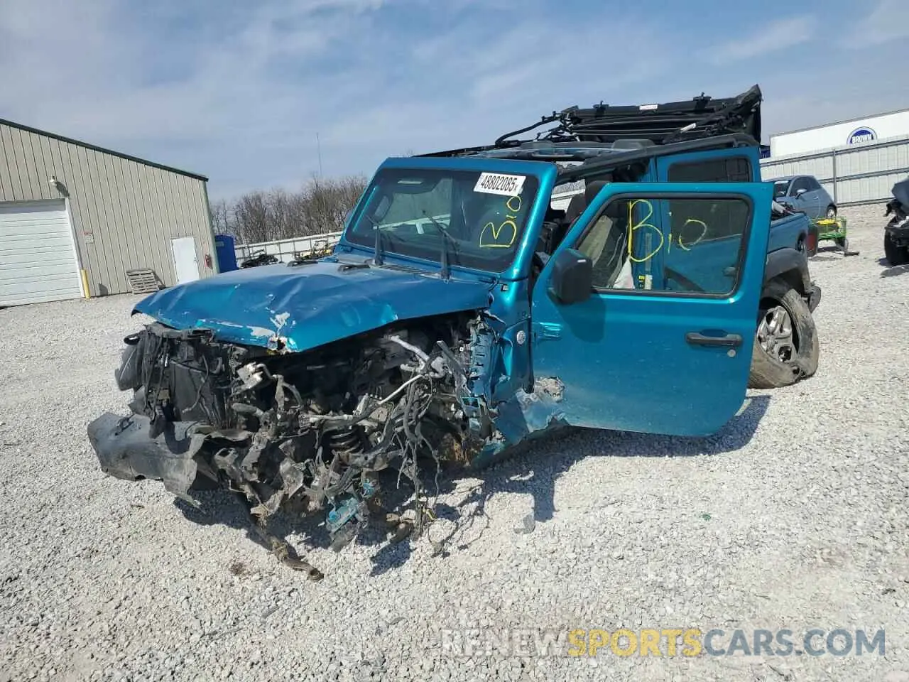 1 Photograph of a damaged car 1C4HJXDN9LW232595 JEEP WRANGLER 2020