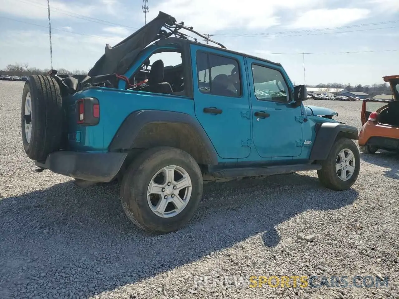 3 Photograph of a damaged car 1C4HJXDN9LW232595 JEEP WRANGLER 2020