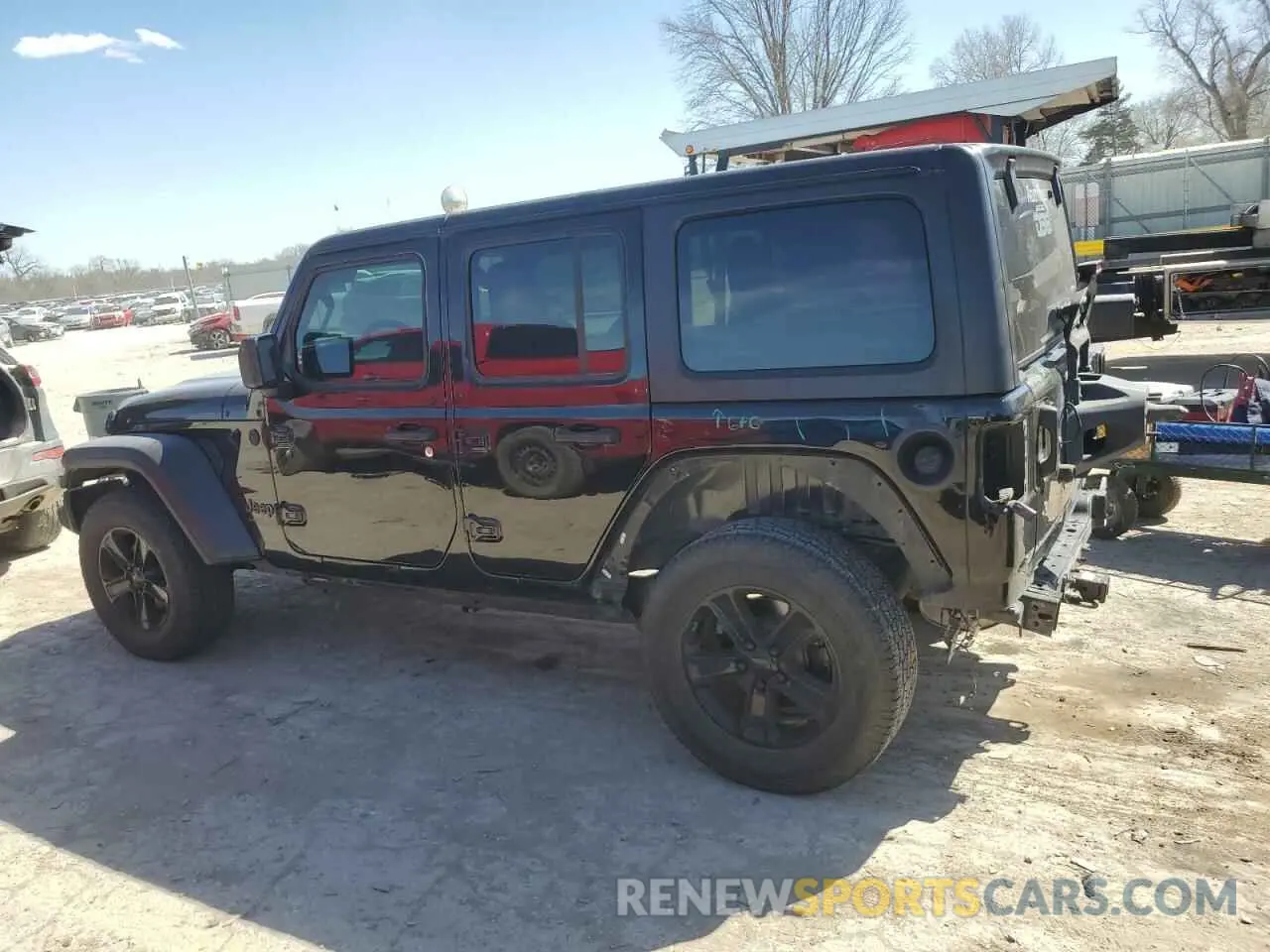 2 Photograph of a damaged car 1C4HJXDNXLW139536 JEEP WRANGLER 2020