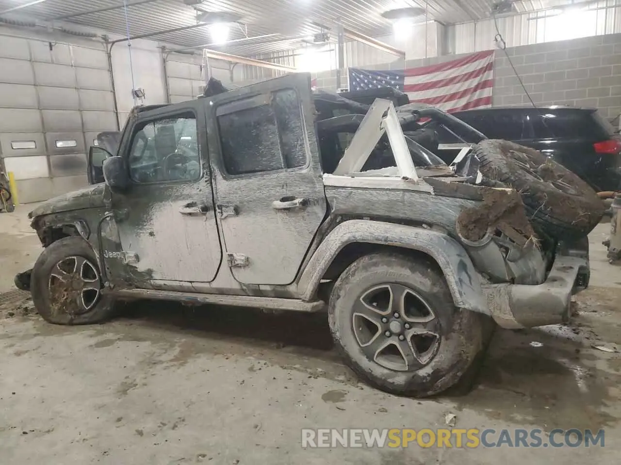 2 Photograph of a damaged car 1C4HJXDNXLW348906 JEEP WRANGLER 2020
