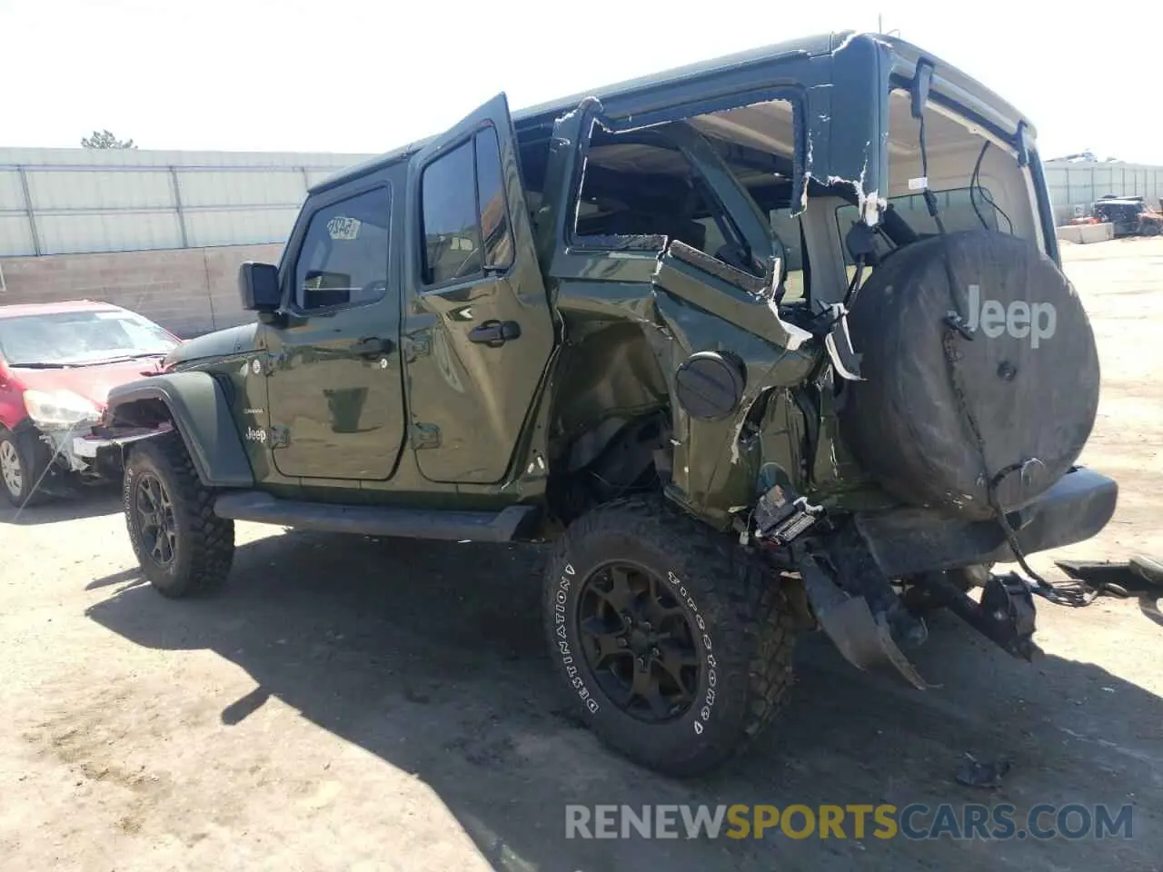 2 Photograph of a damaged car 1C4HJXEG9LW311913 JEEP WRANGLER 2020