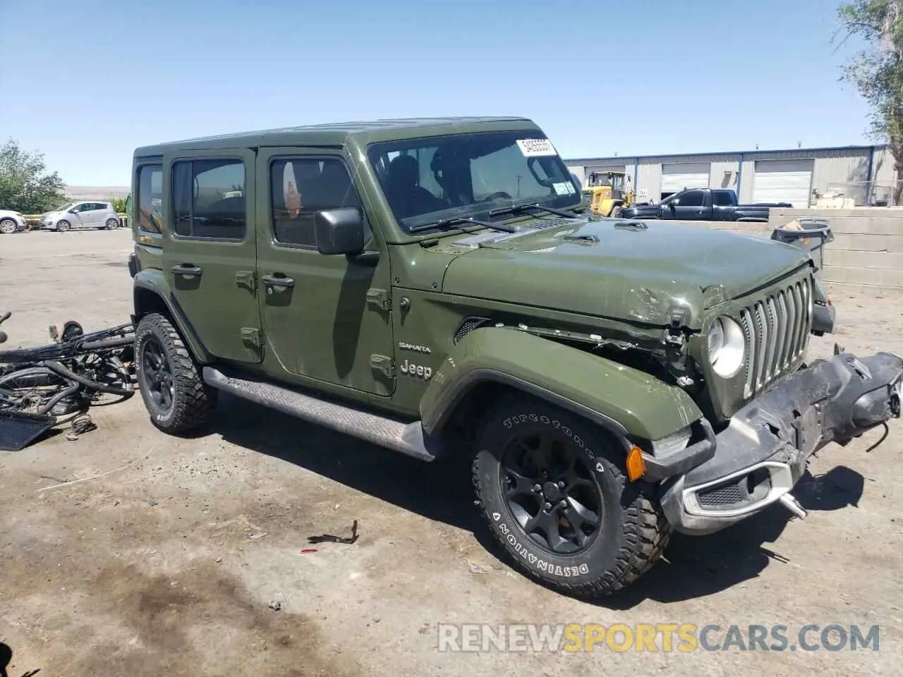 4 Photograph of a damaged car 1C4HJXEG9LW311913 JEEP WRANGLER 2020