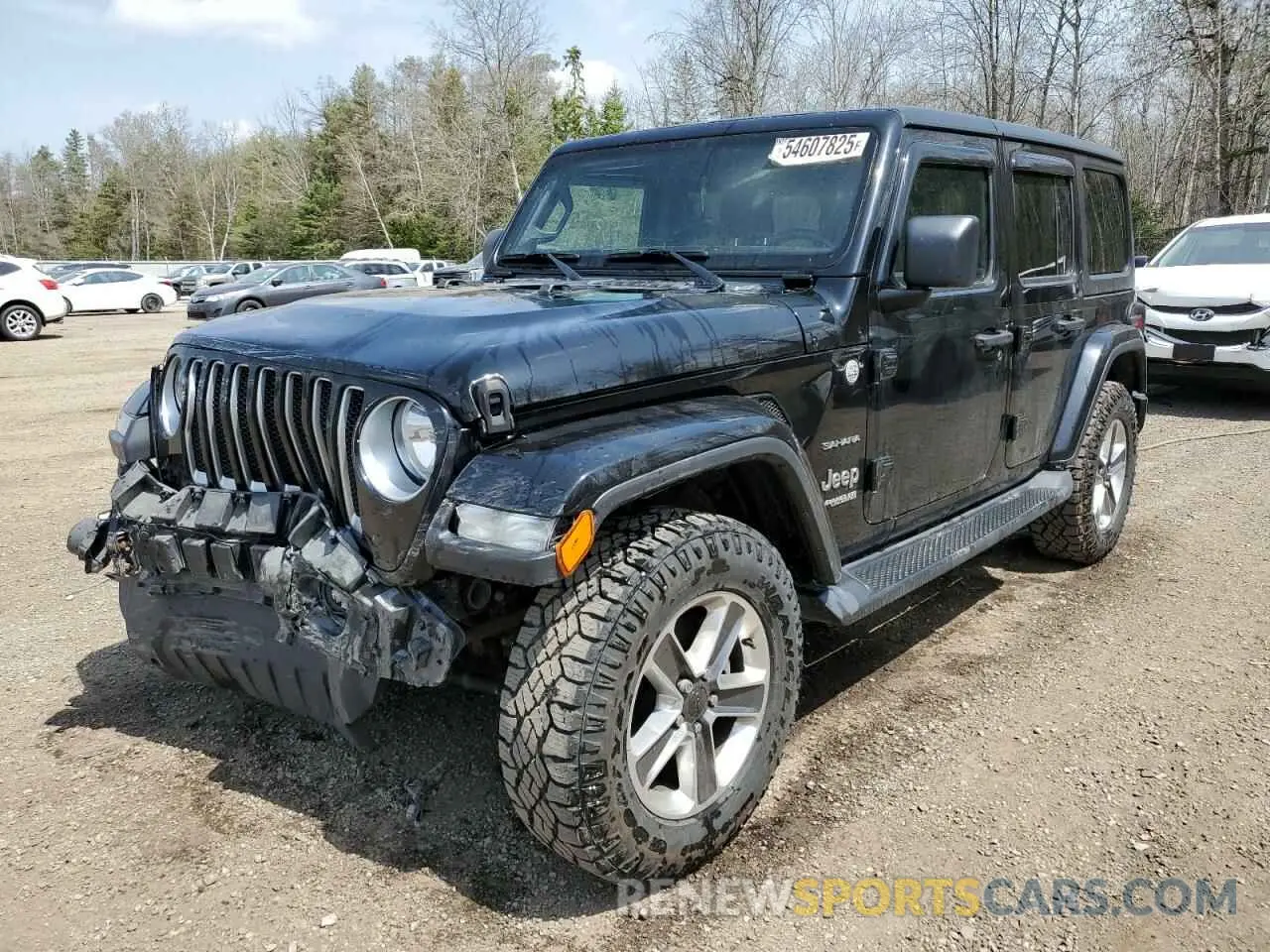 1 Photograph of a damaged car 1C4HJXEN1LW151315 JEEP WRANGLER 2020