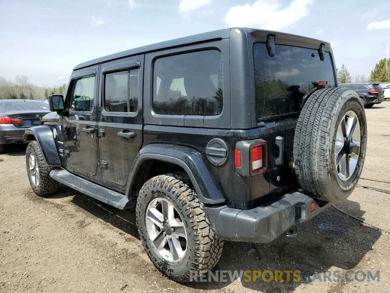 2 Photograph of a damaged car 1C4HJXEN1LW151315 JEEP WRANGLER 2020