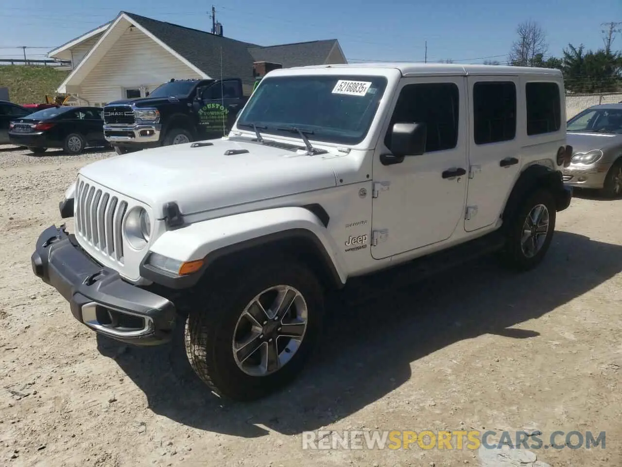 1 Photograph of a damaged car 1C4HJXEN2LW260401 JEEP WRANGLER 2020