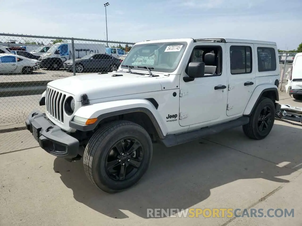 1 Photograph of a damaged car 1C4HJXEN6LW245724 JEEP WRANGLER 2020