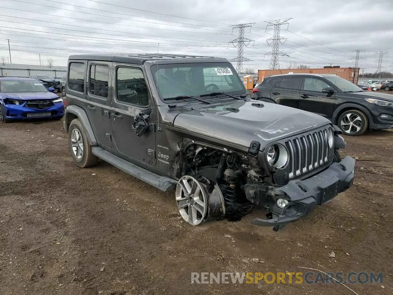 4 Photograph of a damaged car 1C4HJXEN8LW126847 JEEP WRANGLER 2020