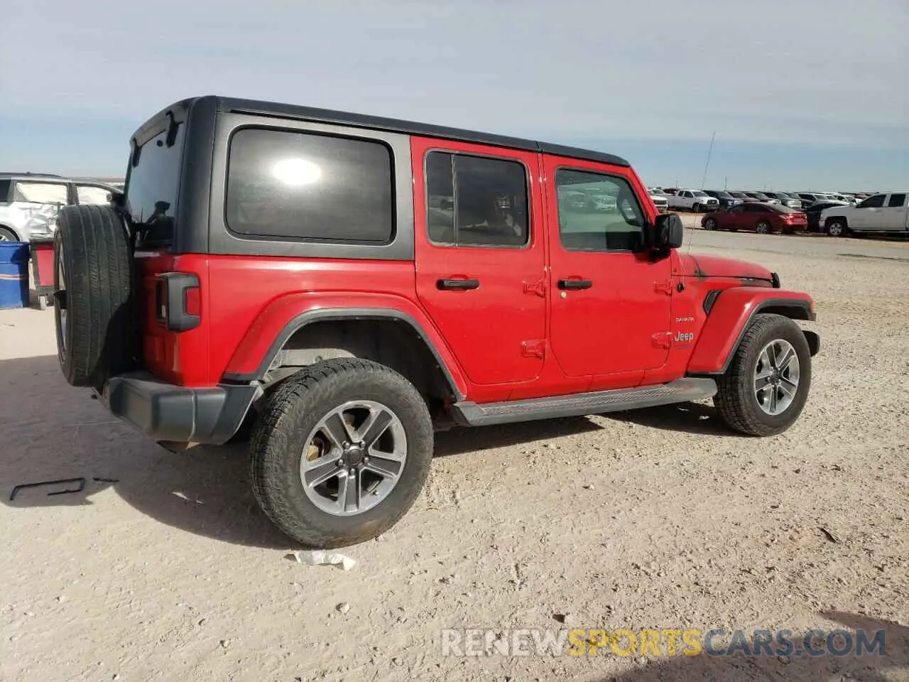 3 Photograph of a damaged car 1C4HJXENXLW197919 JEEP WRANGLER 2020