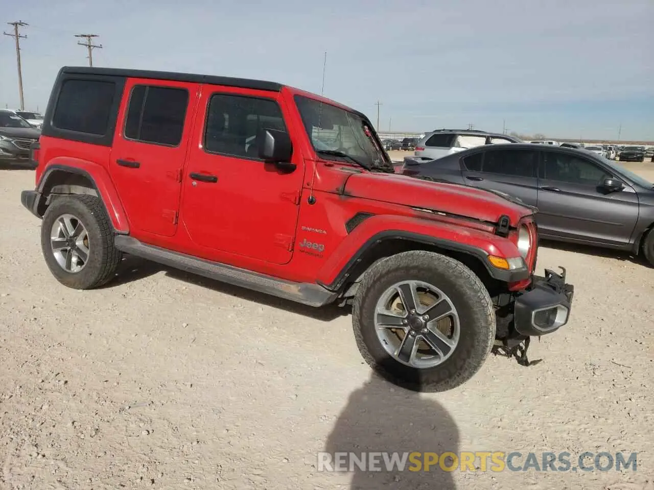 4 Photograph of a damaged car 1C4HJXENXLW197919 JEEP WRANGLER 2020