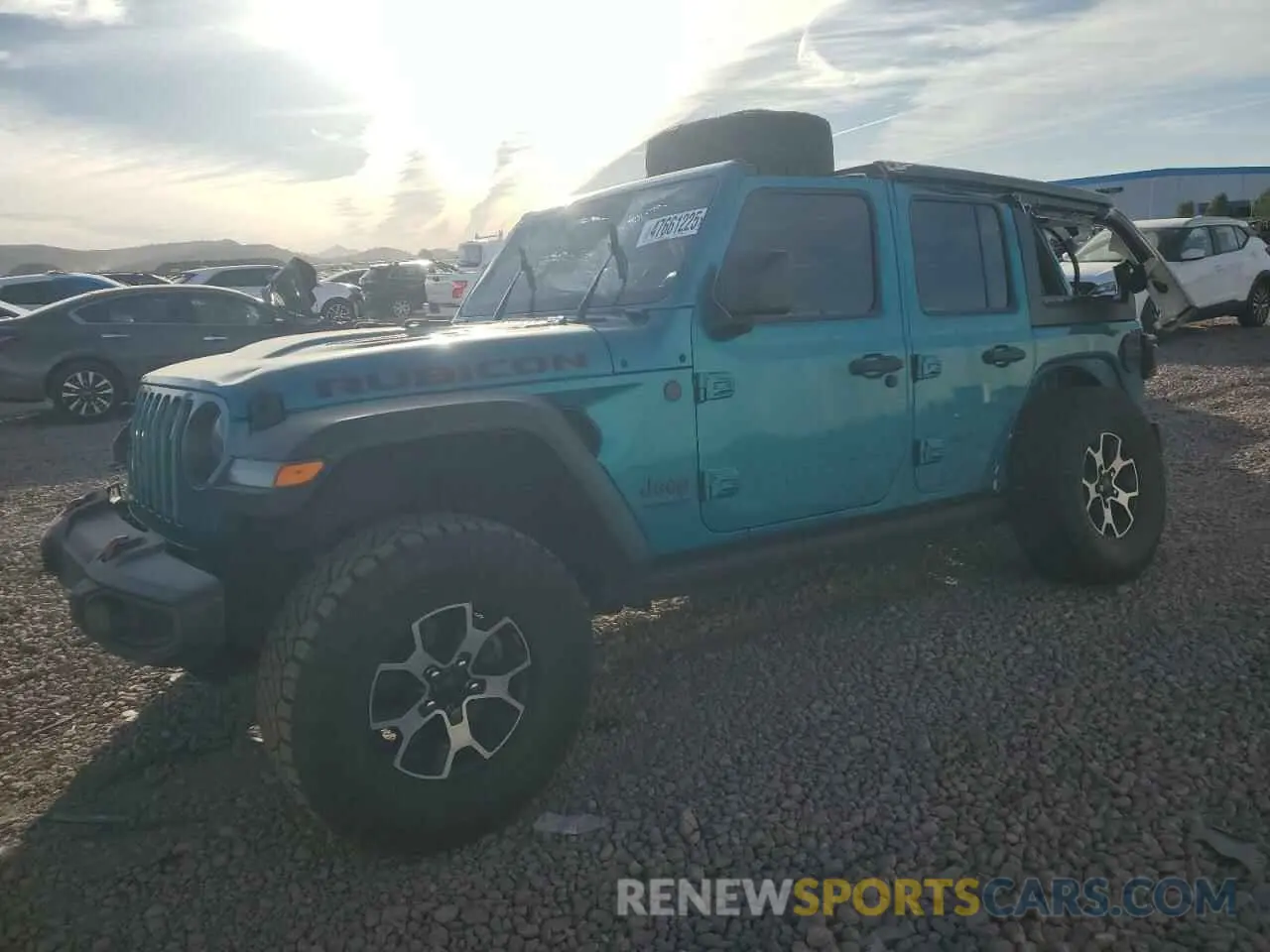 1 Photograph of a damaged car 1C4HJXFG0LW141133 JEEP WRANGLER 2020