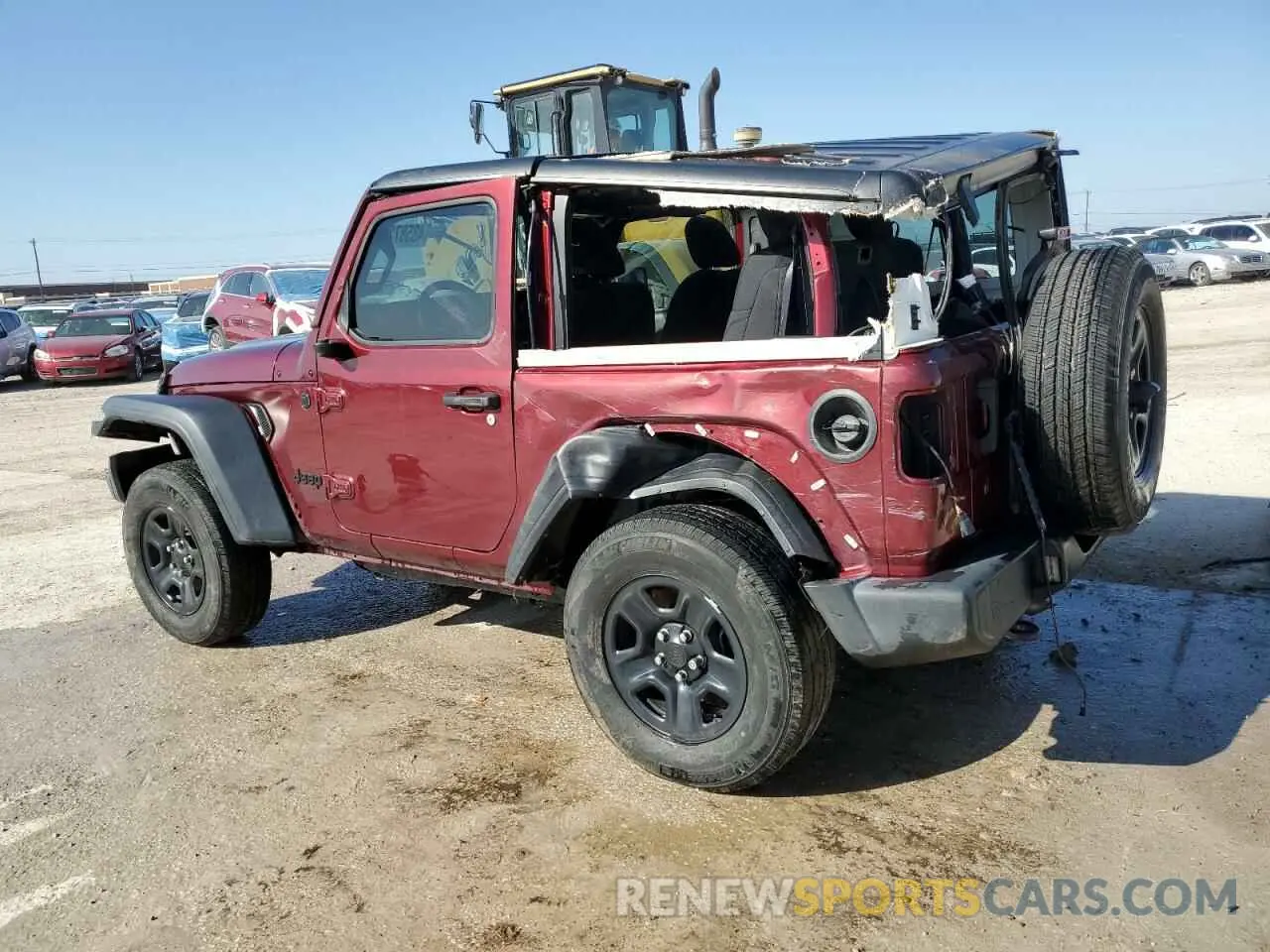 2 Photograph of a damaged car 1C4GJXAG6MW801003 JEEP WRANGLER 2021
