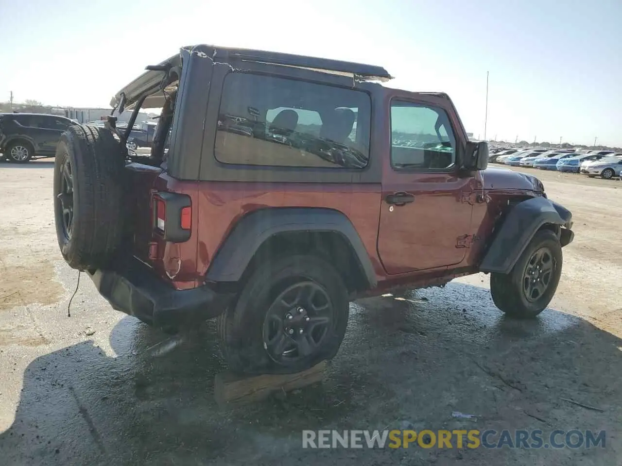 3 Photograph of a damaged car 1C4GJXAG6MW801003 JEEP WRANGLER 2021