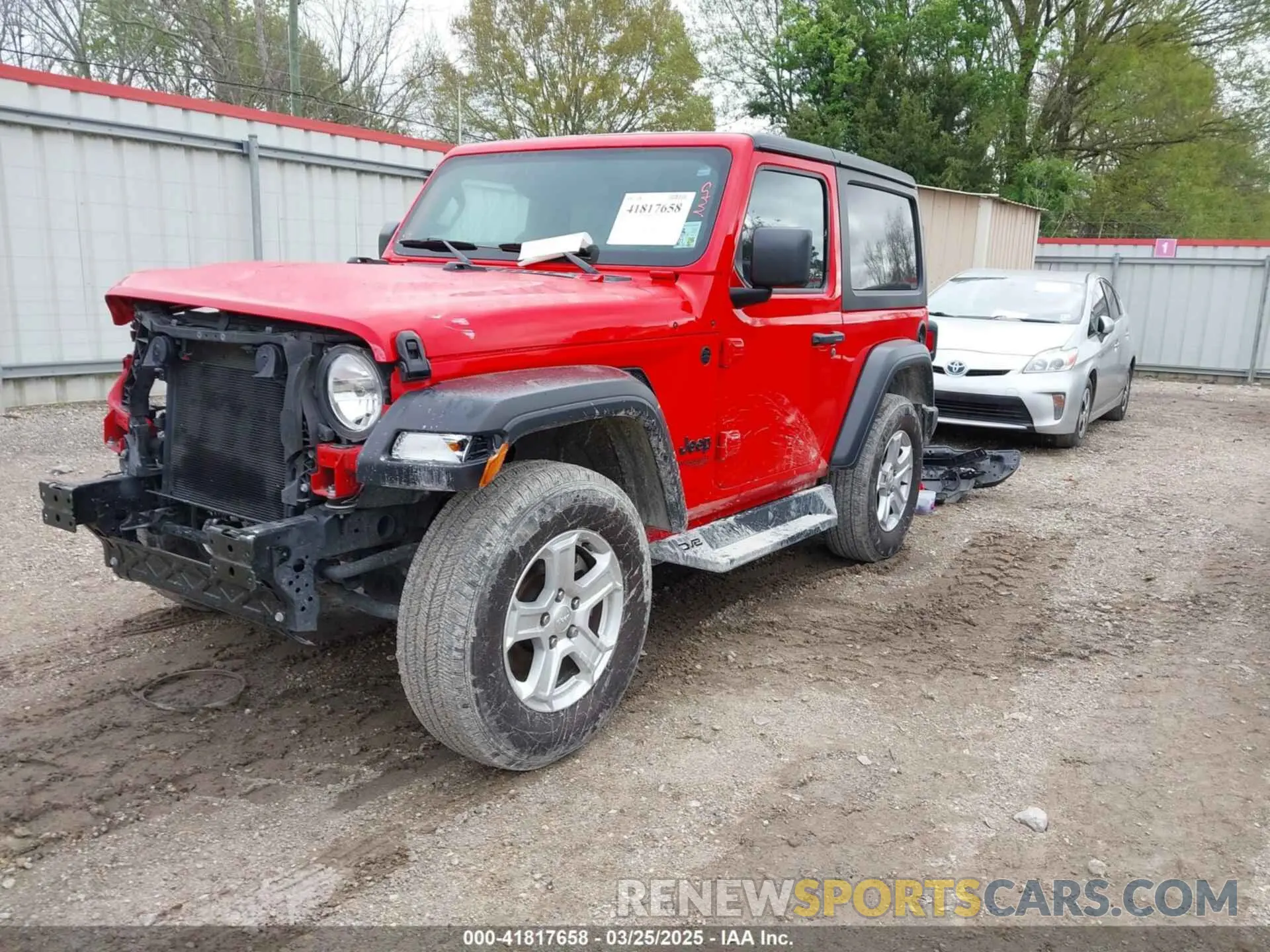 2 Photograph of a damaged car 1C4GJXAG7MW862022 JEEP WRANGLER 2021