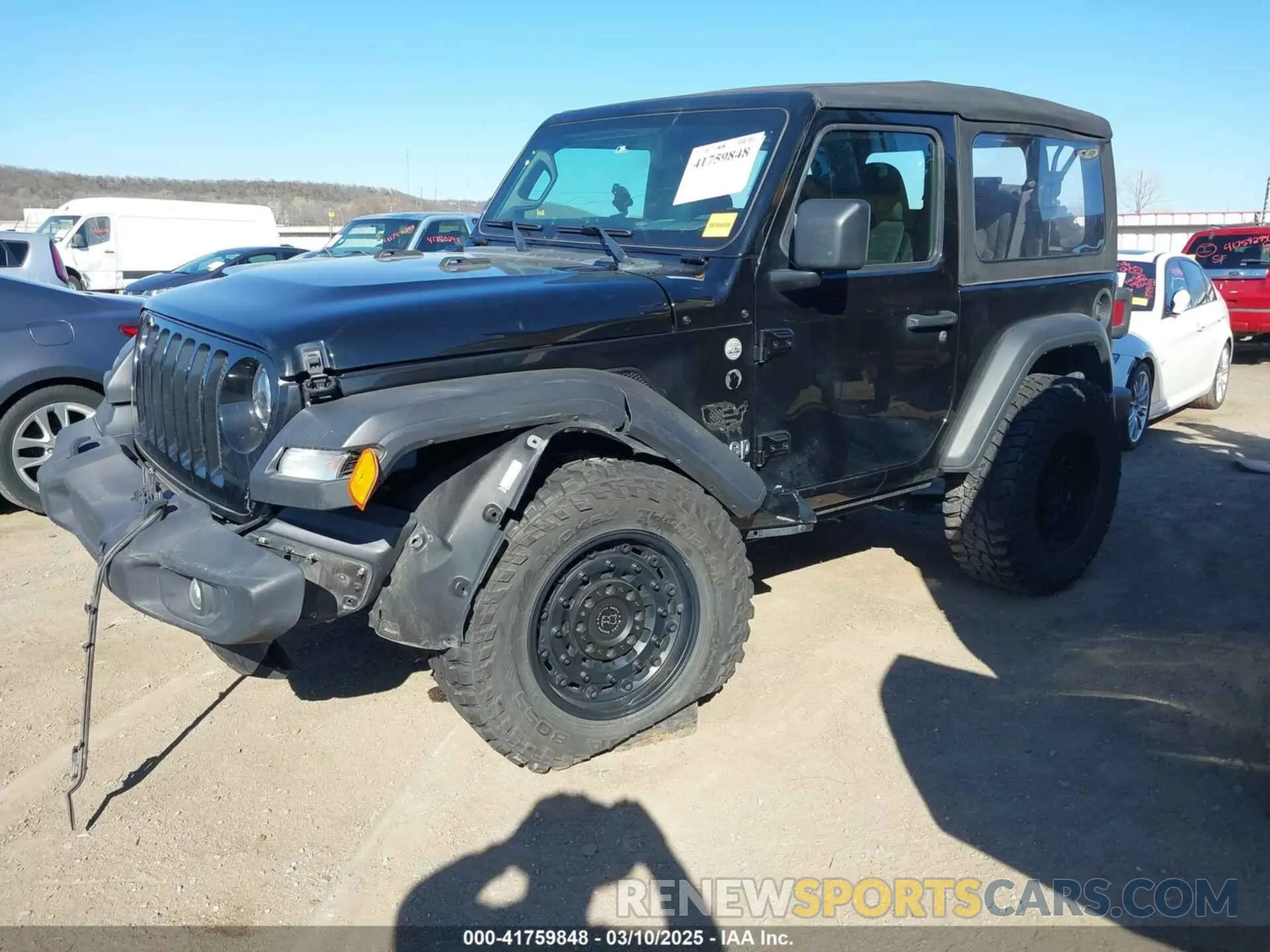 2 Фотография поврежденного автомобиля 1C4GJXAG8MW559296 JEEP WRANGLER 2021