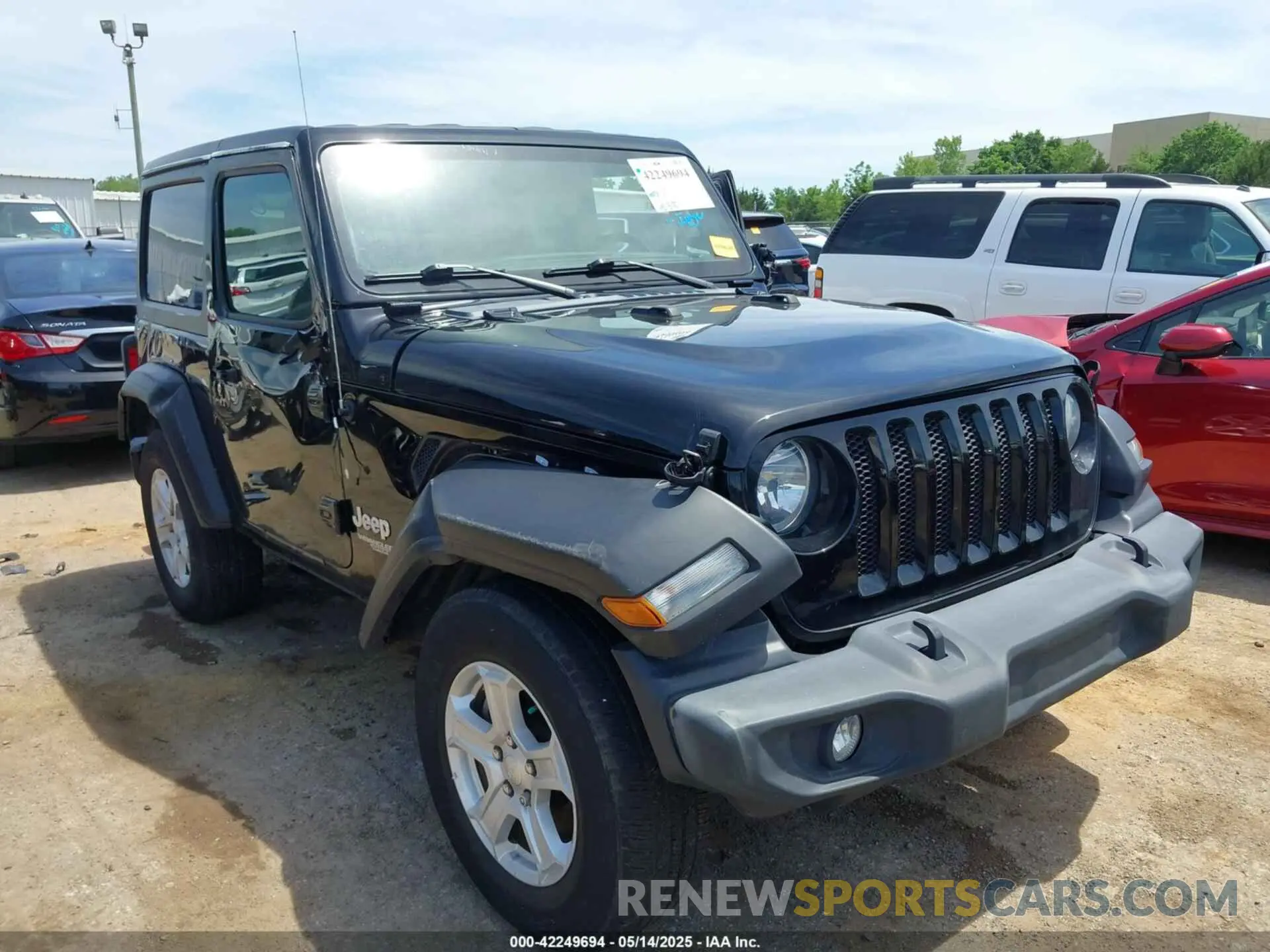 1 Photograph of a damaged car 1C4GJXAN0MW520572 JEEP WRANGLER 2021