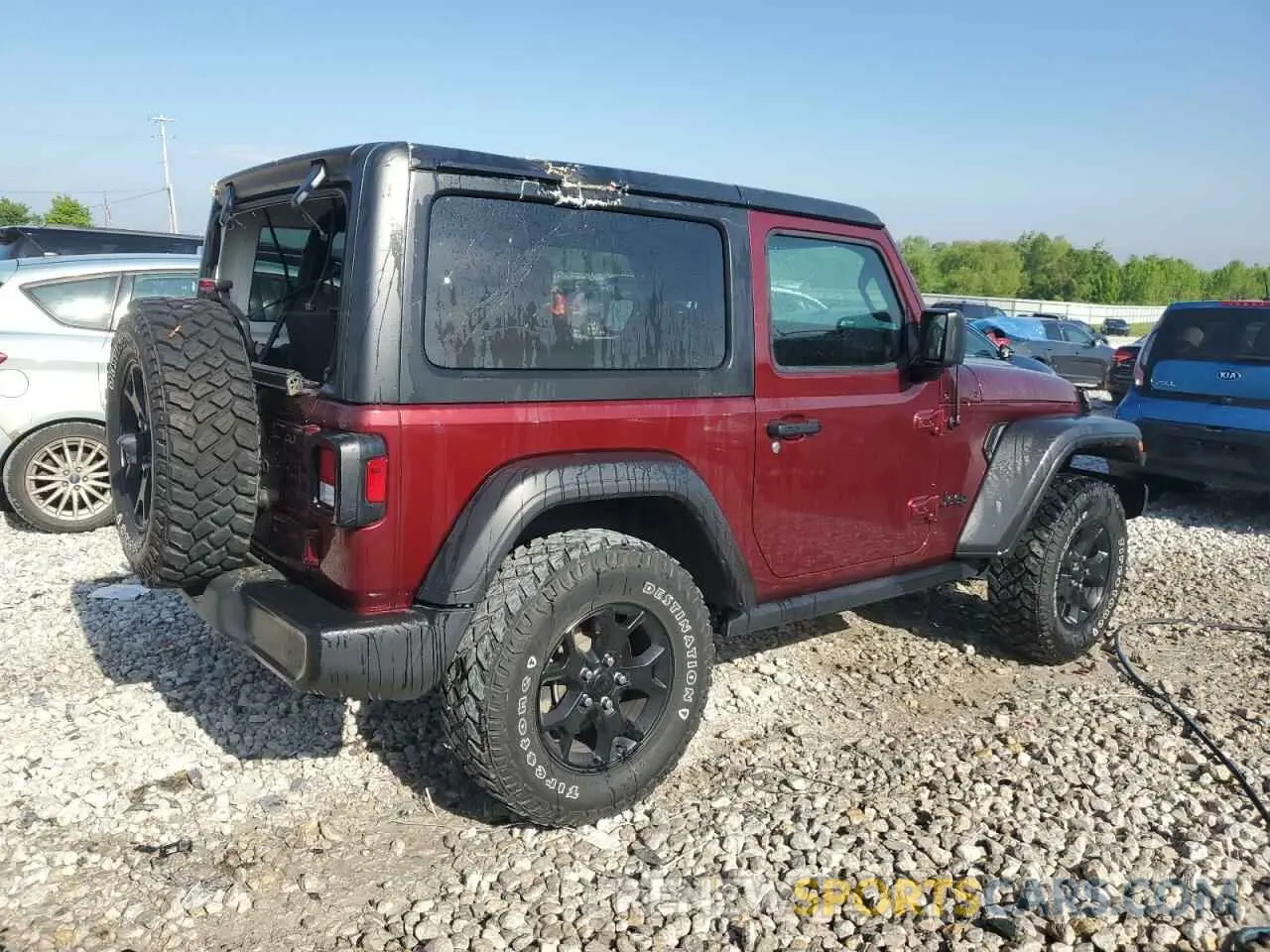 3 Photograph of a damaged car 1C4GJXAN3MW628684 JEEP WRANGLER 2021