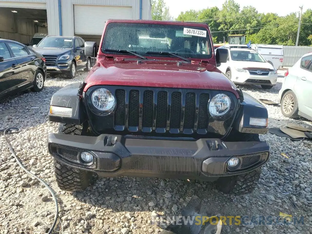 5 Photograph of a damaged car 1C4GJXAN3MW628684 JEEP WRANGLER 2021