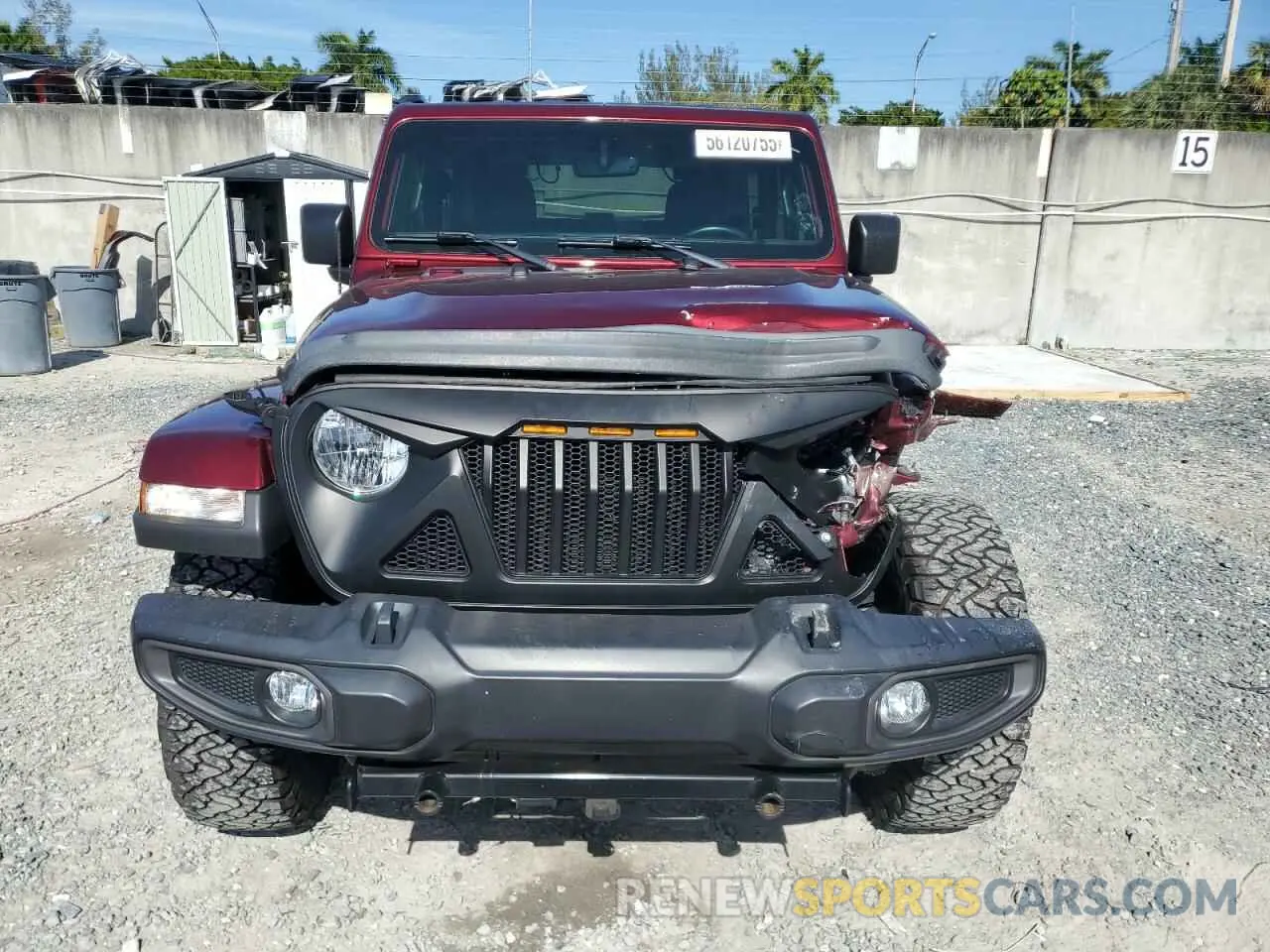 5 Photograph of a damaged car 1C4GJXAN7MW631703 JEEP WRANGLER 2021