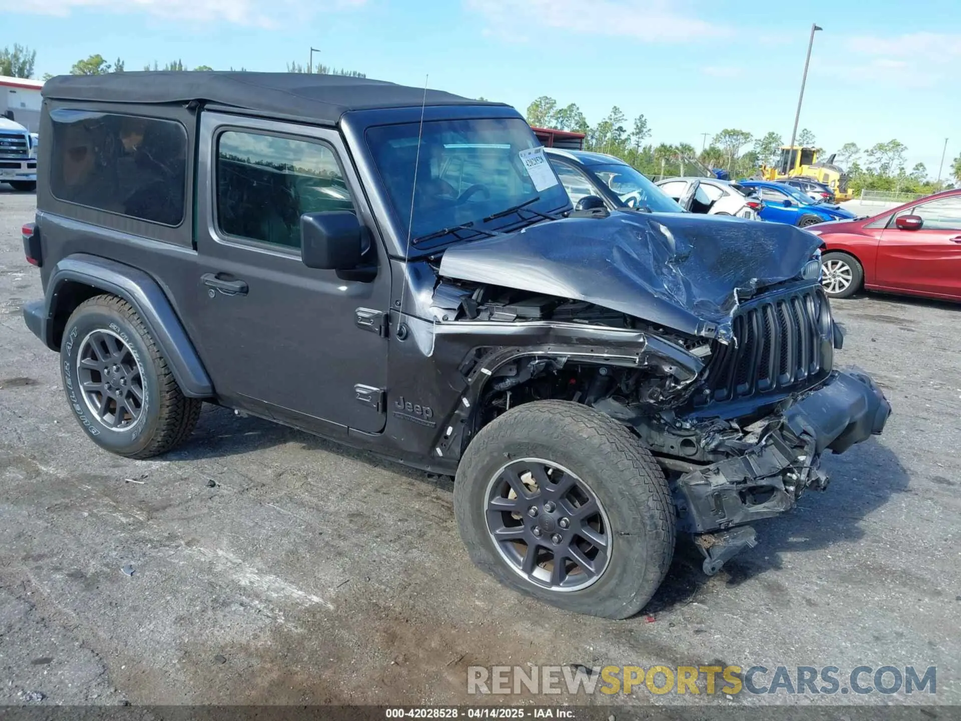 1 Фотография поврежденного автомобиля 1C4GJXAN7MW691190 JEEP WRANGLER 2021