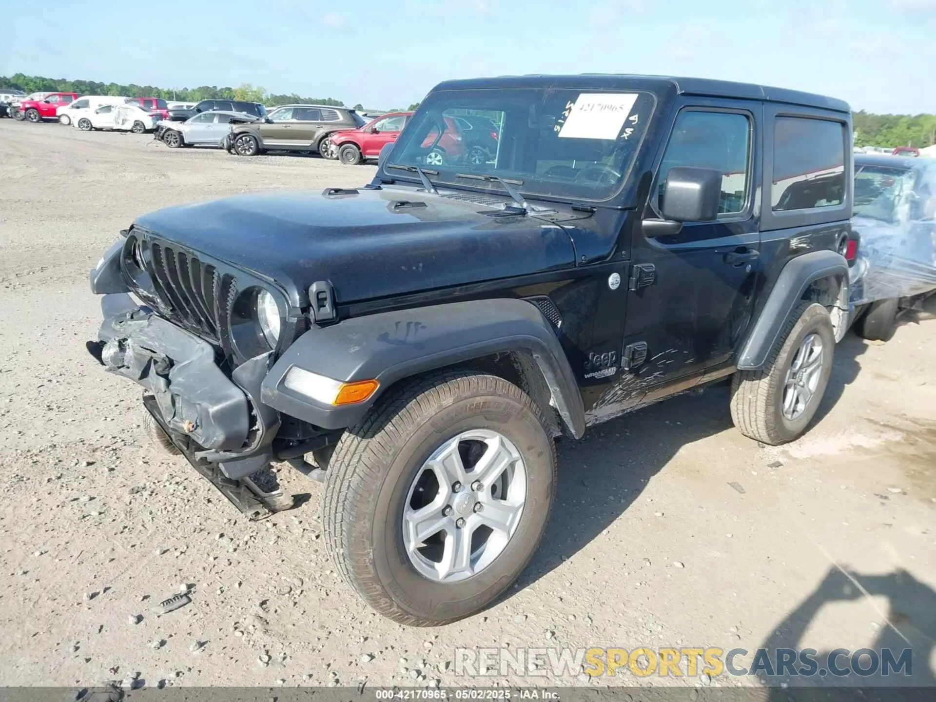 2 Photograph of a damaged car 1C4HJXAG6MW744998 JEEP WRANGLER 2021