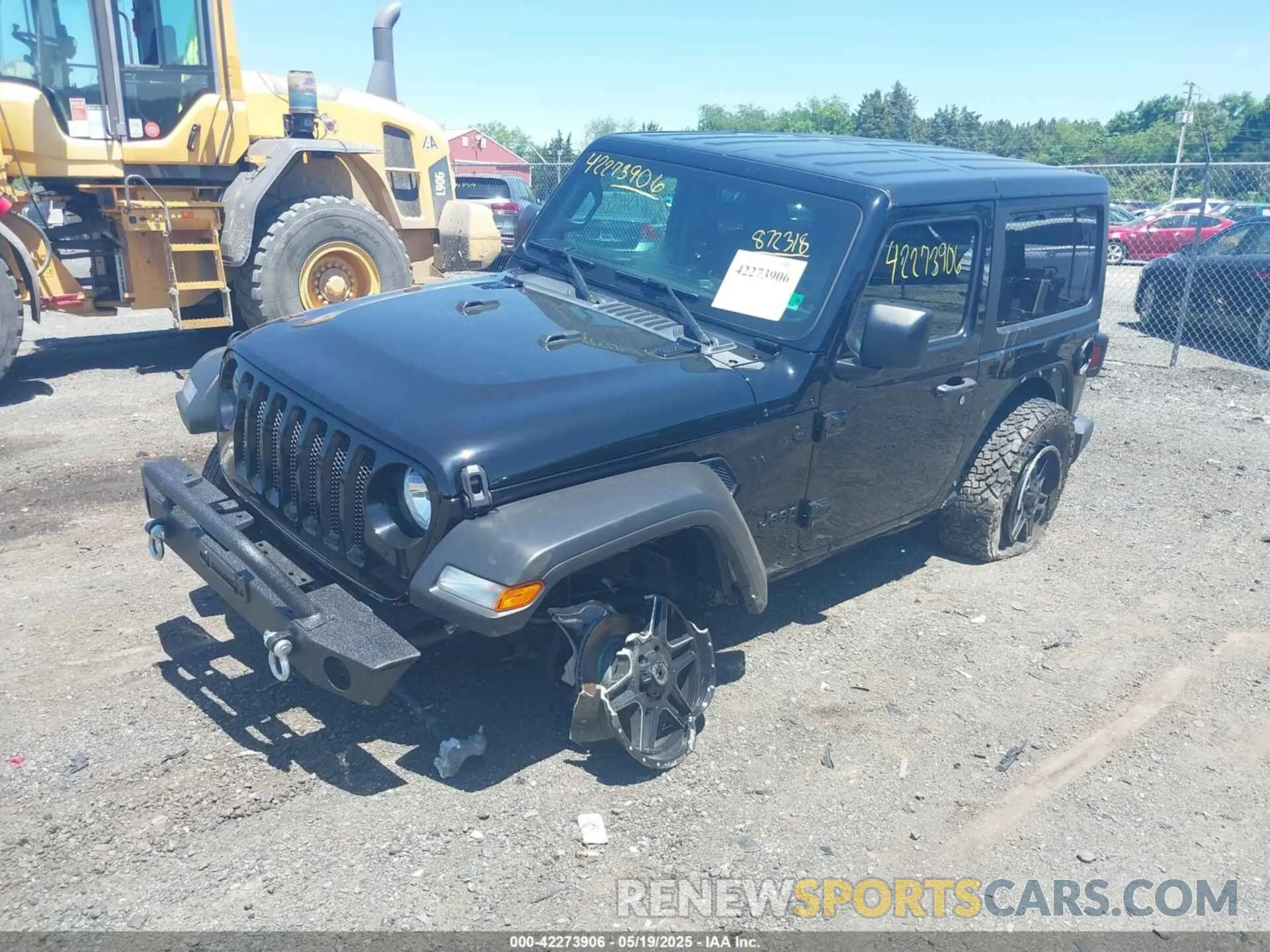 2 Photograph of a damaged car 1C4HJXAG6MW872318 JEEP WRANGLER 2021