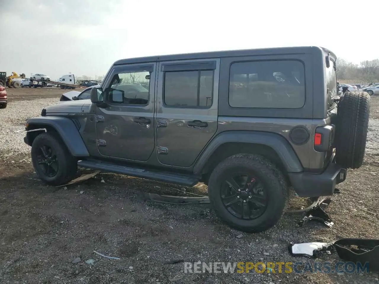 2 Photograph of a damaged car 1C4HJXDG0MW521769 JEEP WRANGLER 2021