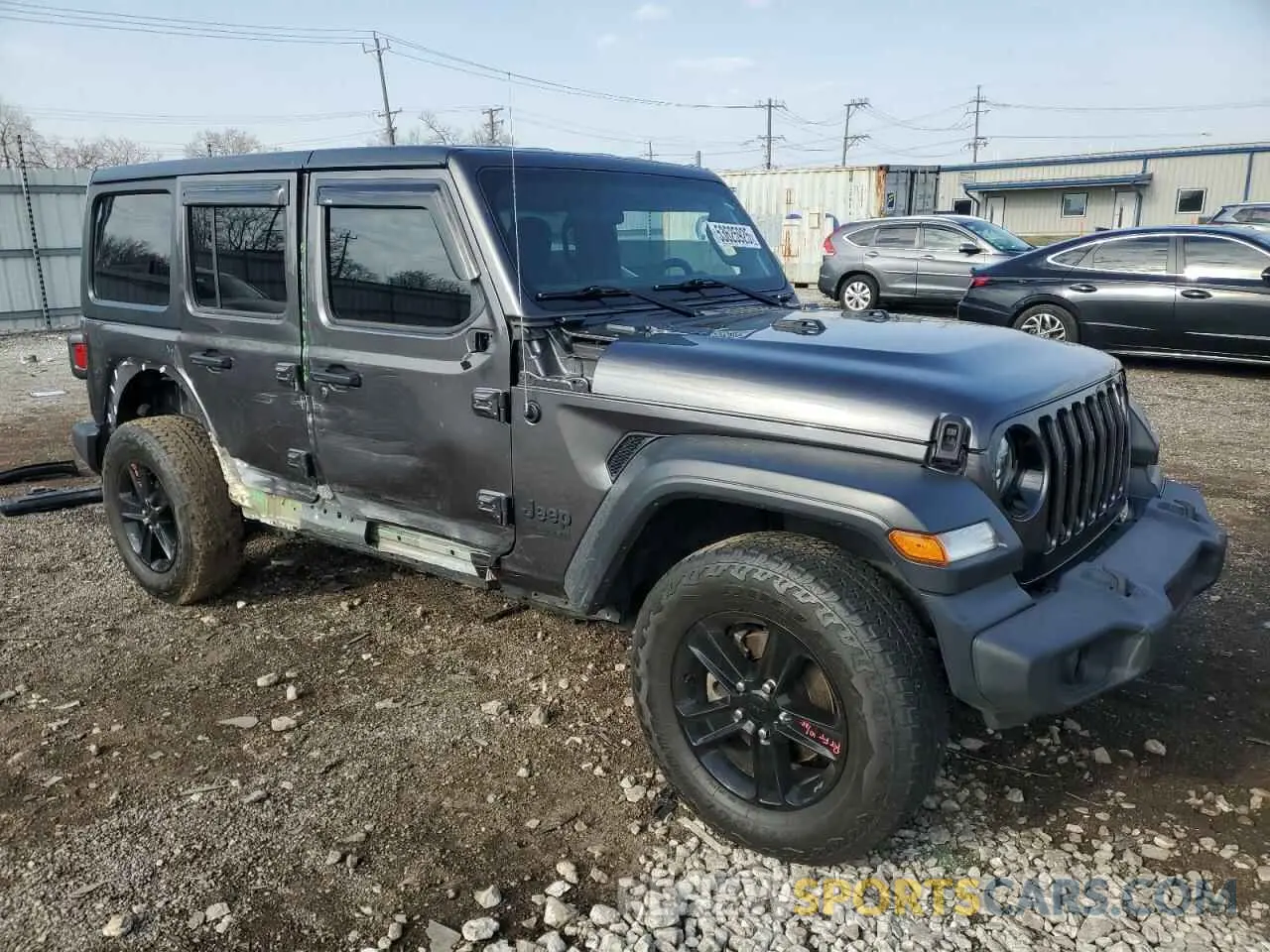 4 Photograph of a damaged car 1C4HJXDG0MW521769 JEEP WRANGLER 2021