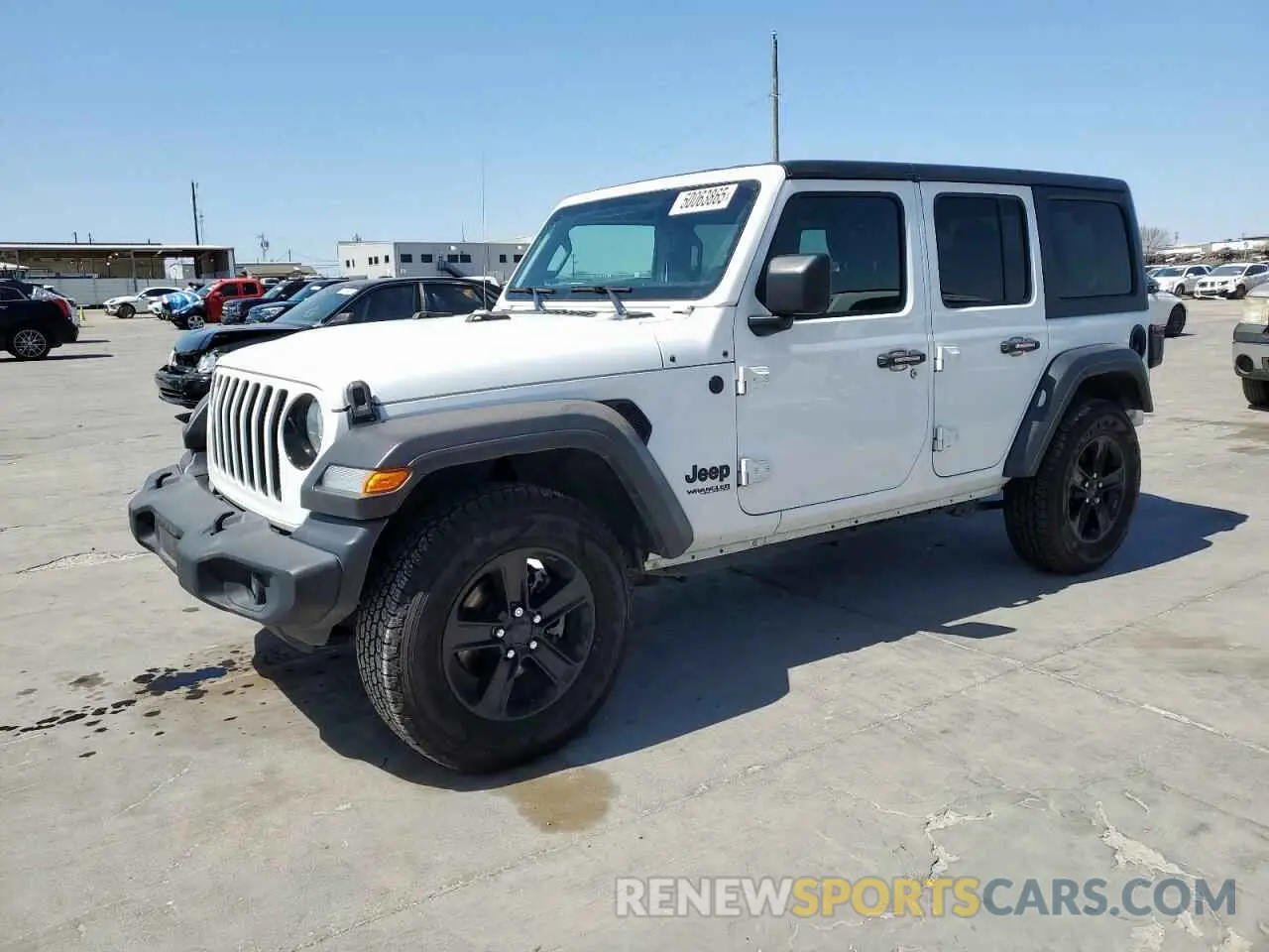 1 Photograph of a damaged car 1C4HJXDG1MW505564 JEEP WRANGLER 2021
