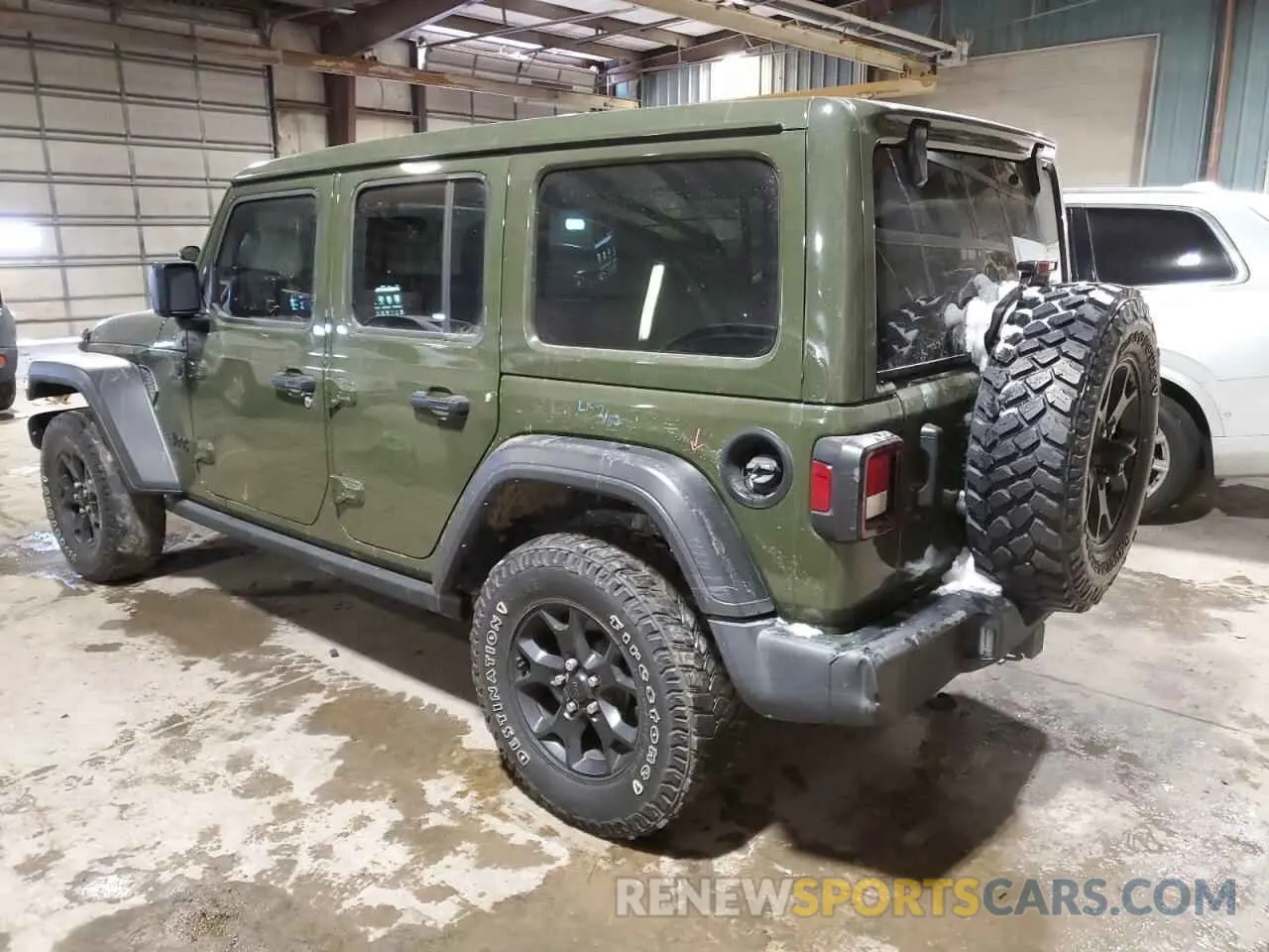 2 Photograph of a damaged car 1C4HJXDG1MW761204 JEEP WRANGLER 2021