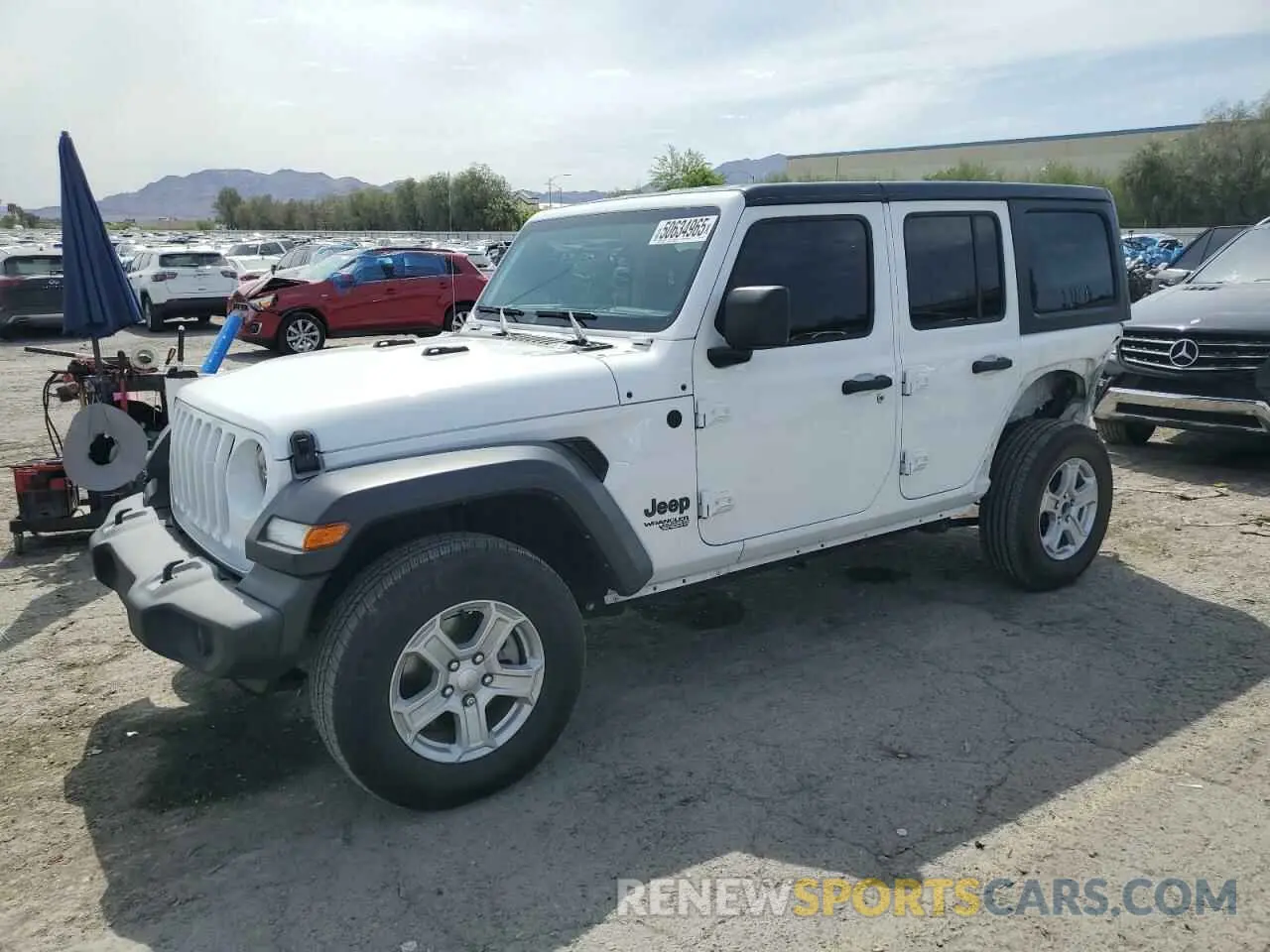 1 Photograph of a damaged car 1C4HJXDG1MW815830 JEEP WRANGLER 2021