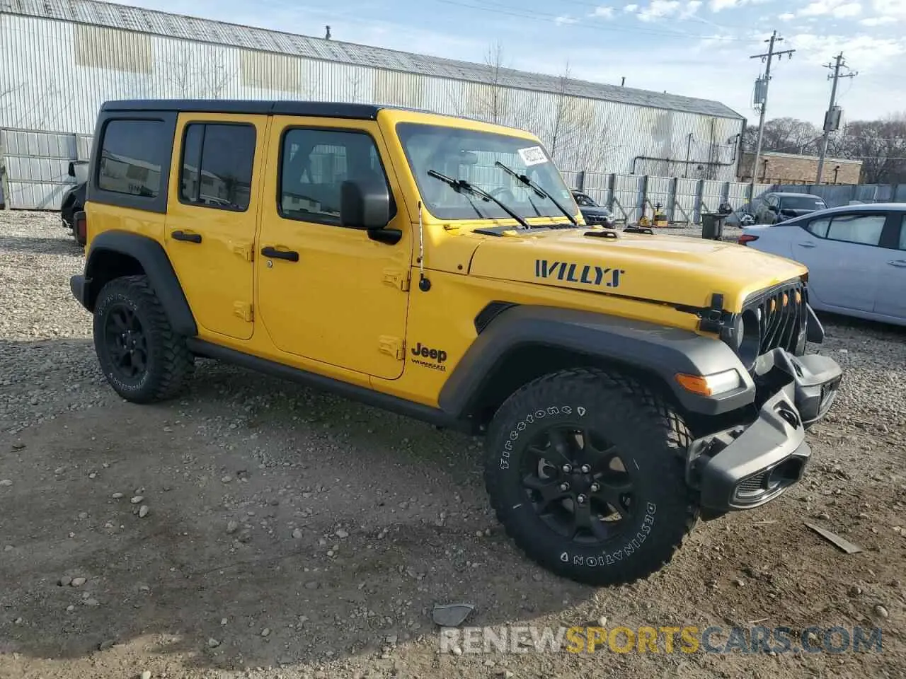 4 Фотография поврежденного автомобиля 1C4HJXDG4MW518776 JEEP WRANGLER 2021