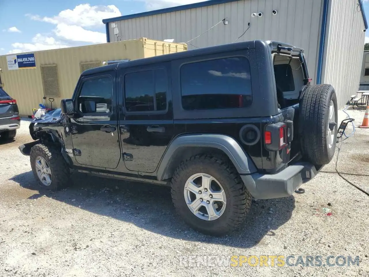 2 Photograph of a damaged car 1C4HJXDG4MW532158 JEEP WRANGLER 2021