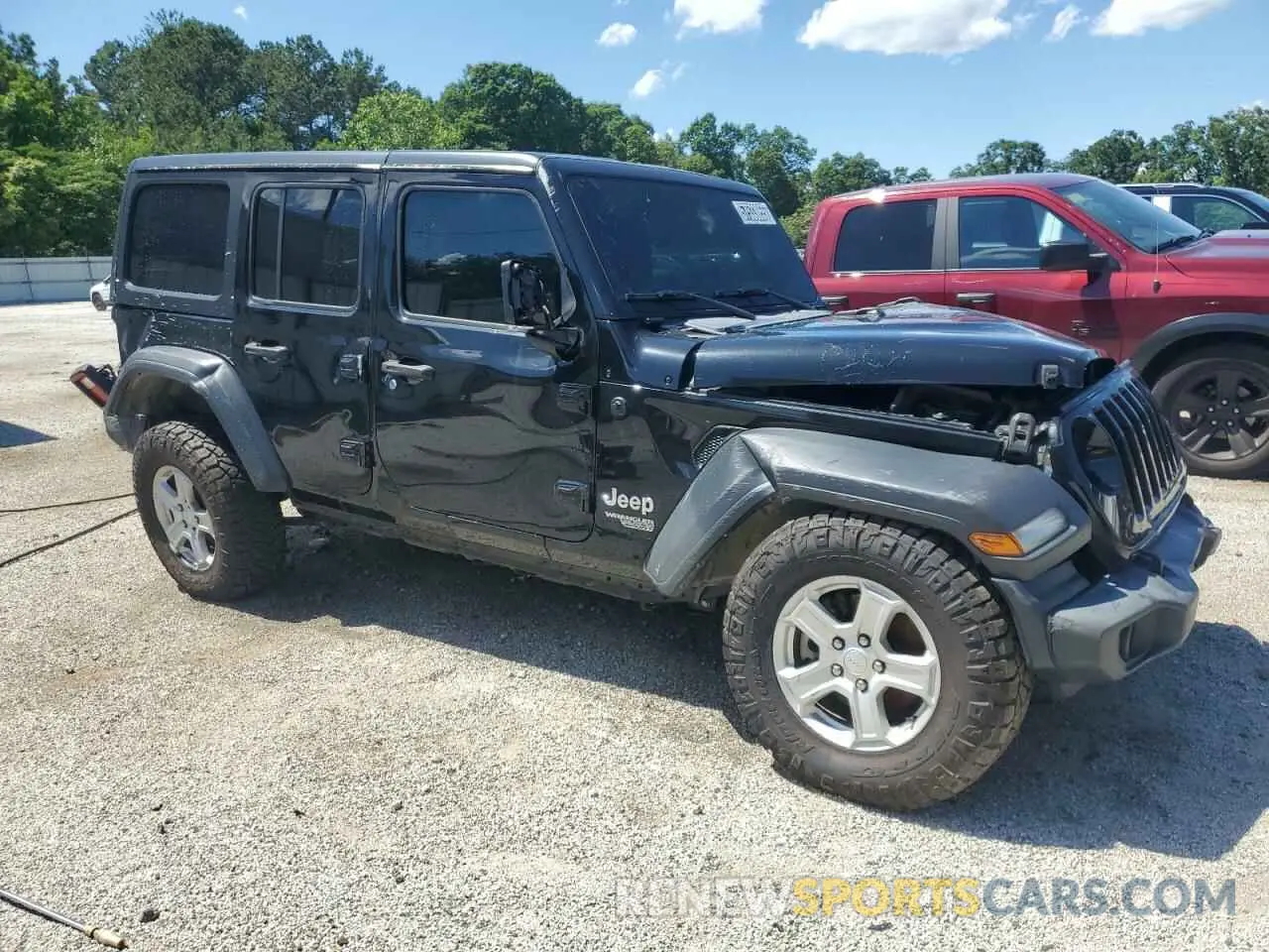 4 Photograph of a damaged car 1C4HJXDG4MW532158 JEEP WRANGLER 2021