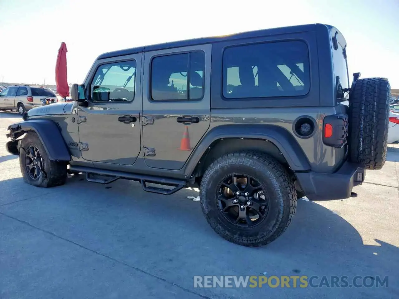 2 Photograph of a damaged car 1C4HJXDG4MW699376 JEEP WRANGLER 2021