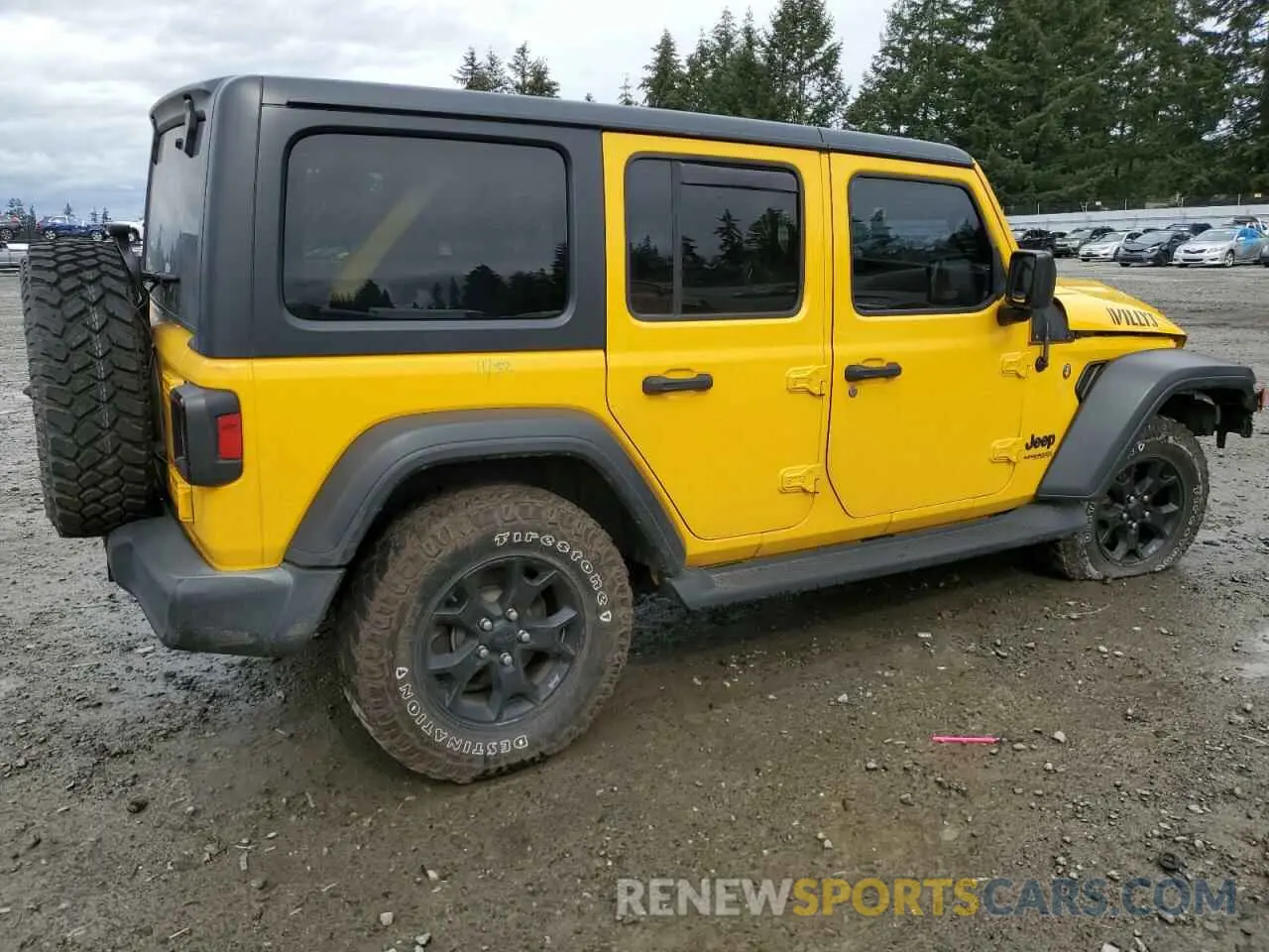 3 Фотография поврежденного автомобиля 1C4HJXDG5MW577822 JEEP WRANGLER 2021