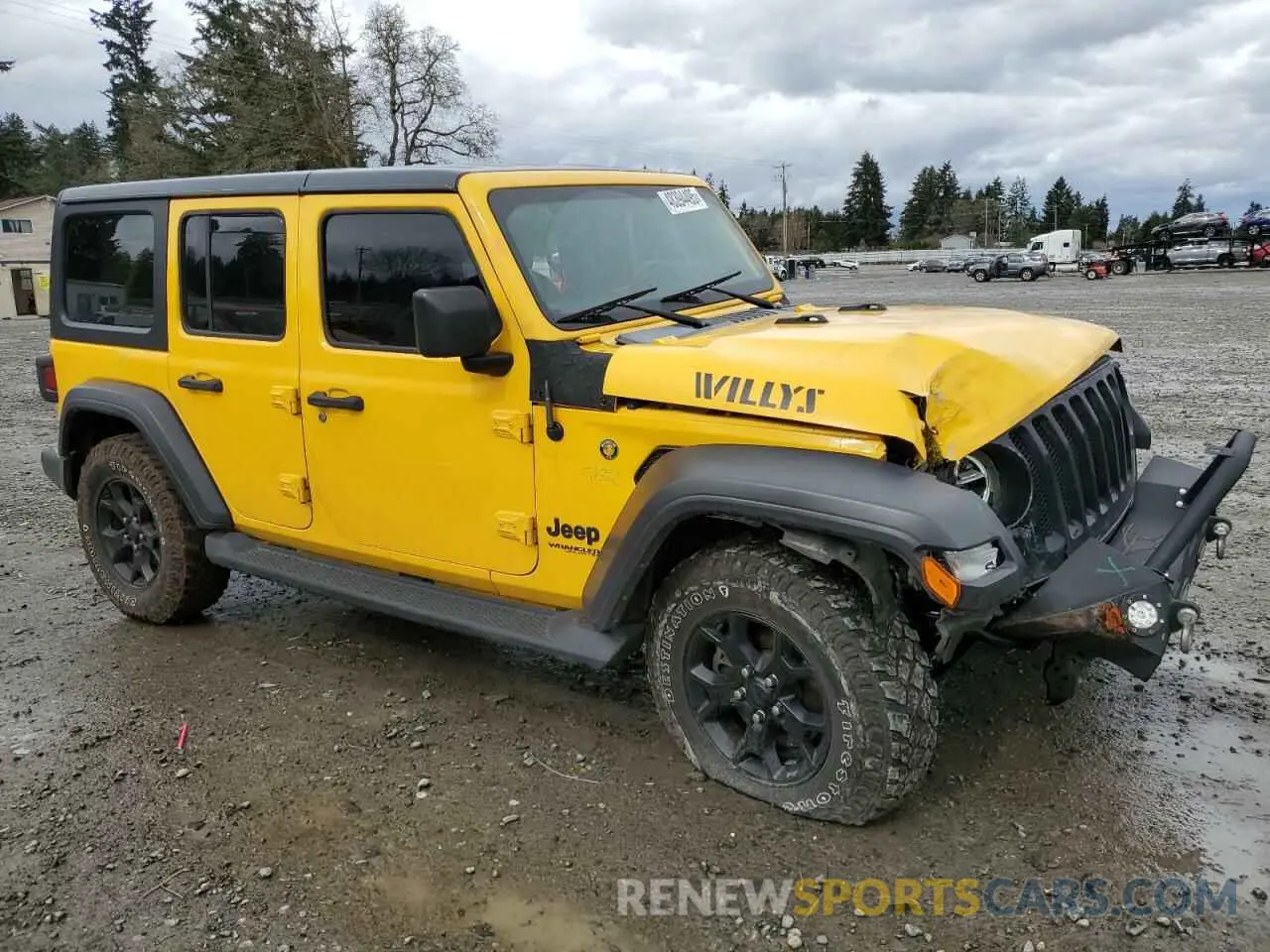 4 Фотография поврежденного автомобиля 1C4HJXDG5MW577822 JEEP WRANGLER 2021