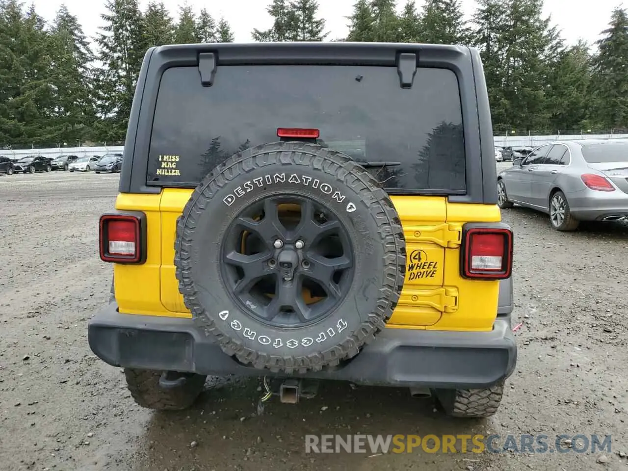 6 Фотография поврежденного автомобиля 1C4HJXDG5MW577822 JEEP WRANGLER 2021